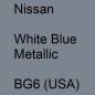 Preview: Nissan, White Blue Metallic, BG6 (USA).